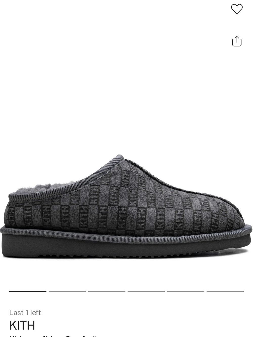 KITHmas "Idea Grey" Slip-On Slippers - KITH